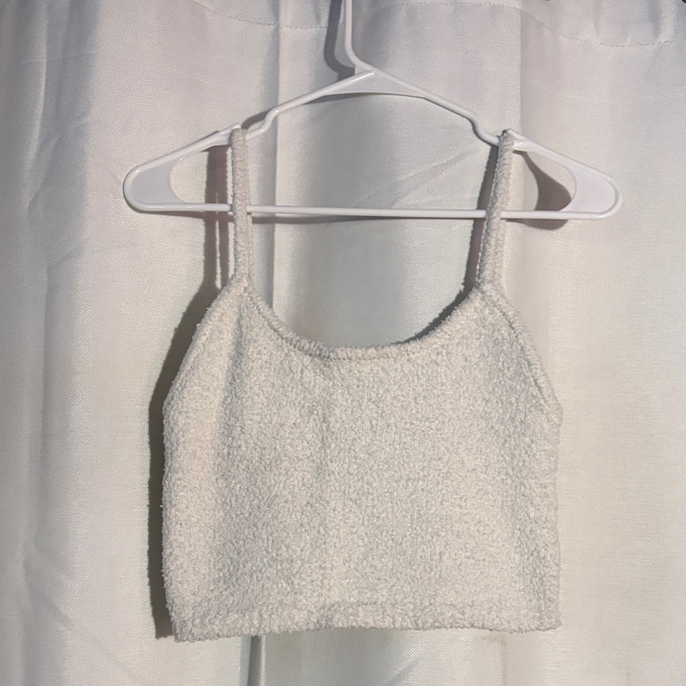 Sherpa textured tank top